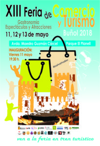 Cartel de la Feria de Comercio de Buñol de 2018.