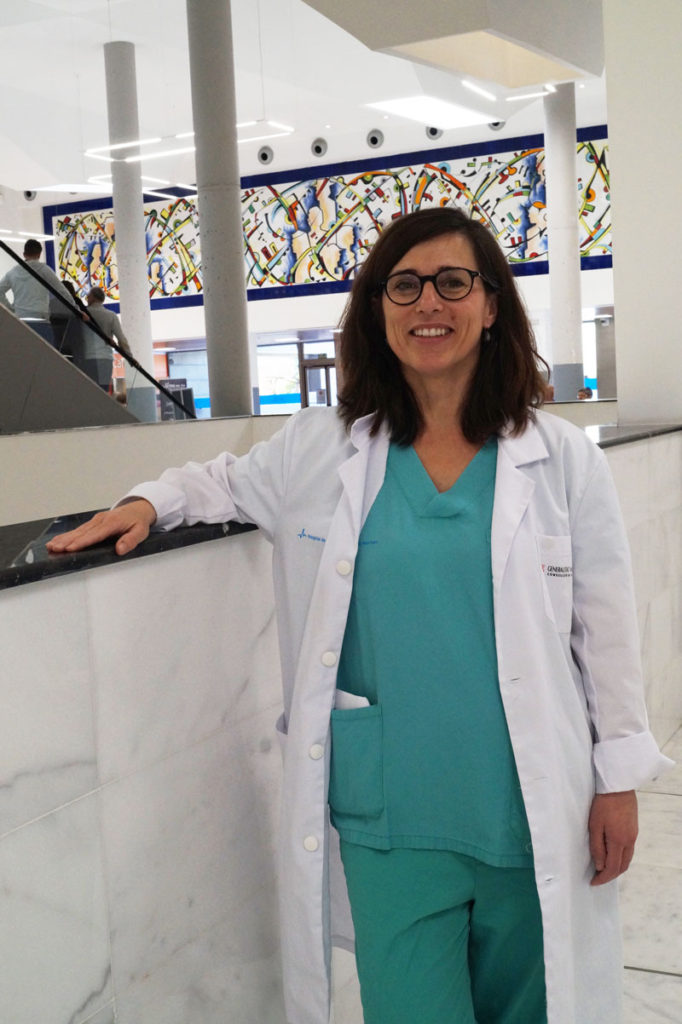La doctora Alicia García del Servicio de Nefrología del Hospital de Manises.