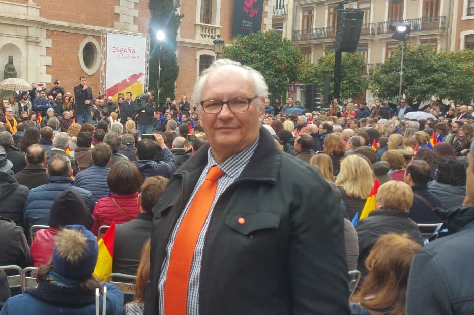 Elio Zanón durante el acto desarrollado por Ciudadanos en València días atrás.