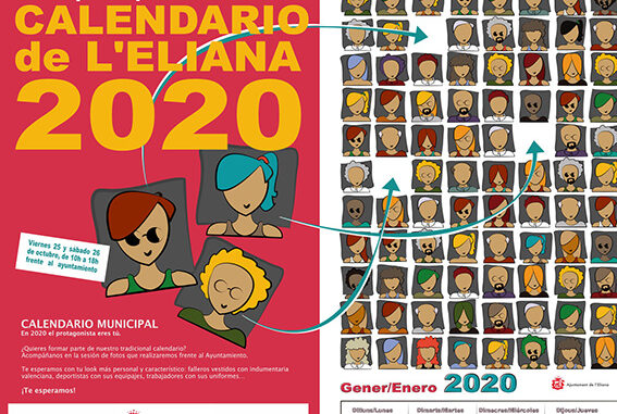 Nueva edición del tradicional calendario que el Ayuntamiento reparte entre la ciudadanía en navidad.