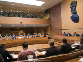 Reunión del plenario de la Diputació de València.