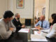 El alcalde de Ademuz, Ángel Andrés, se reúne con el presidente de la Diputació, Toni Gaspar.