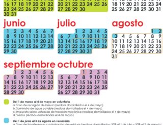 El Ayuntamiento de Buñol distribuye el calendario fiscal municipal en cada domicilio.
